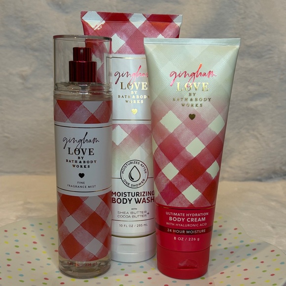 Bath & Body Works Other - Bath & Body Works Gingham Love Set
